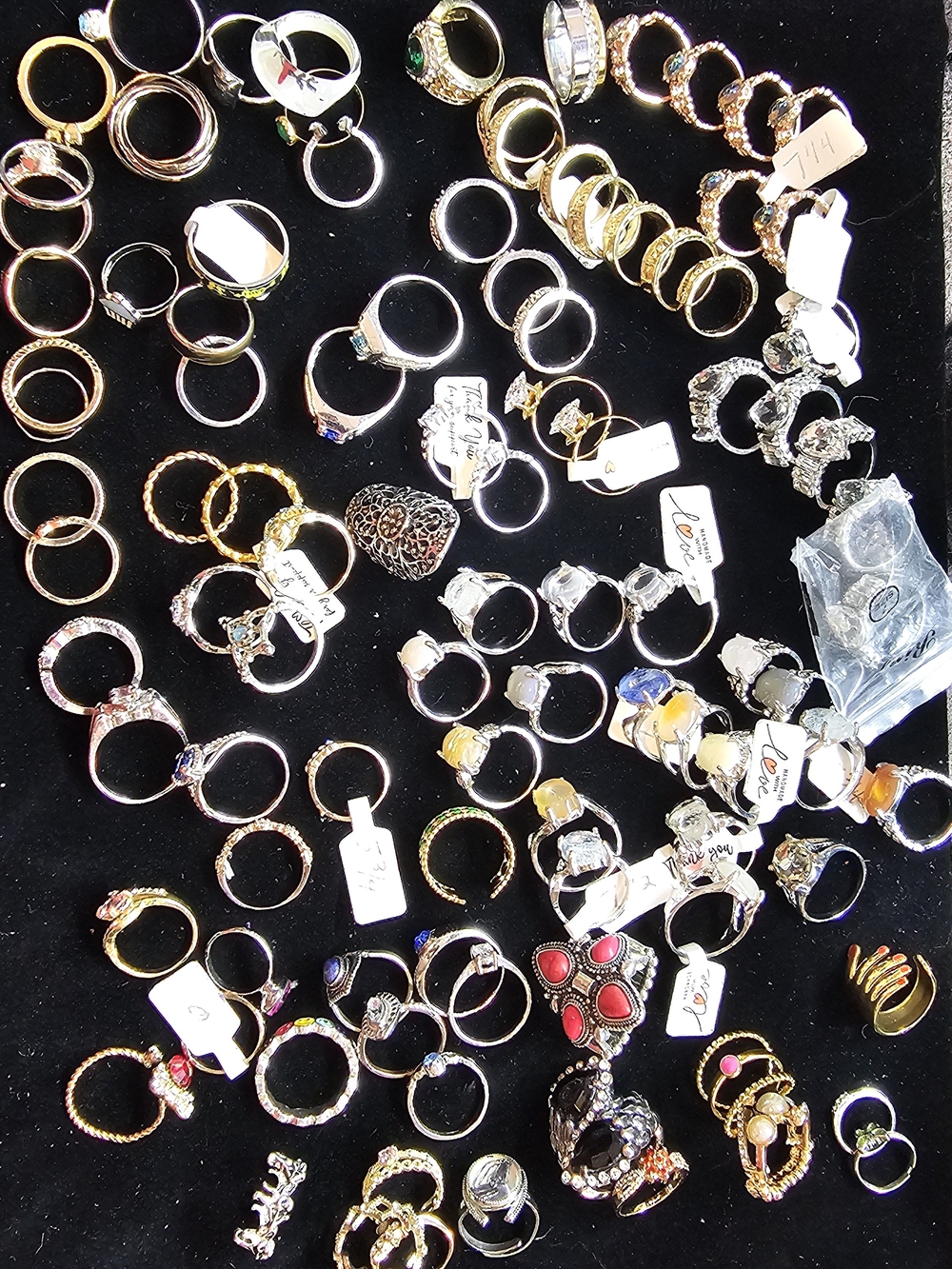 Bulk 100 Women's Wearable Costume Rings- #20